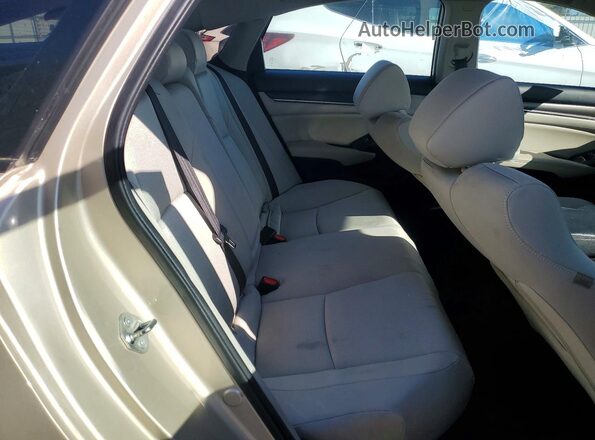 1HGCV1F14JA223384 2018 HONDA ACCORD Gold უკანა სავარძლების ხედი
