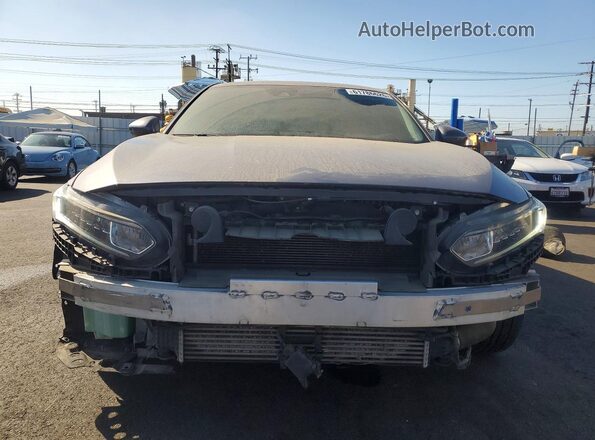 1HGCV1F14JA235034 2018 HONDA ACCORD Gray Դիմացի տեսք