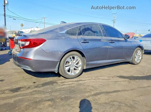 1HGCV1F14JA235034 2018 HONDA ACCORD Gray Հետևի աջ