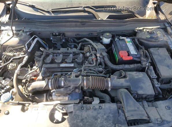 1HGCV1F14JA235034 2018 HONDA ACCORD Gray Սալոնի հետևի տեսք