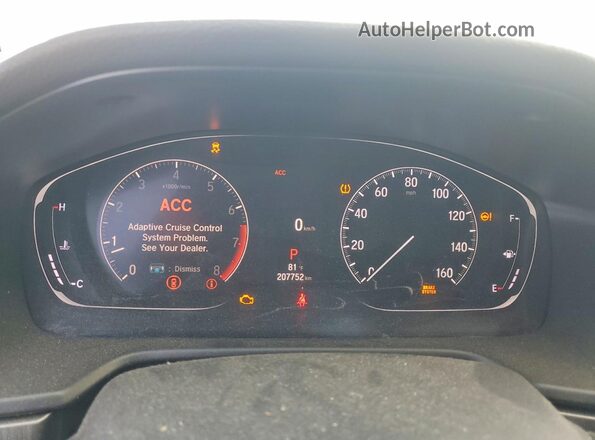 1HGCV1F14JA235034 2018 HONDA ACCORD Gray Սարքավորումների վահանակի տեսք