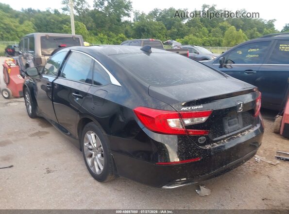 1HGCV1F14JA241285 2018 HONDA ACCORD Black Задня ліва чверть