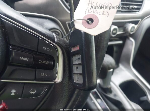 1HGCV1F14JA241285 2018 HONDA ACCORD Black Вид панелі приладів
