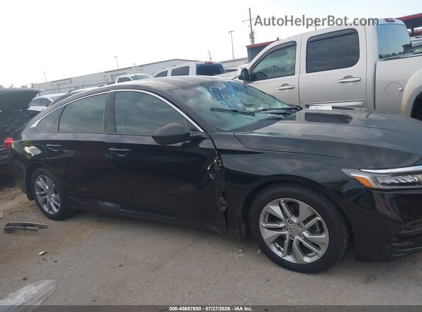 1HGCV1F14JA241285 2018 HONDA ACCORD Black Вид задньої частини салону
