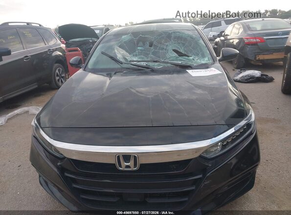 1HGCV1F14JA241285 2018 HONDA ACCORD Black Вид щитка приладів