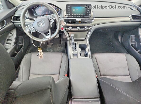 1HGCV1F14KA061192 2019 HONDA ACCORD Silver Առջևի վահանակի տեսք