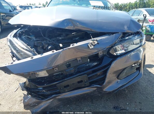 1HGCV1F14KA077067 2019 HONDA ACCORD Gray Դիմացի տեսք