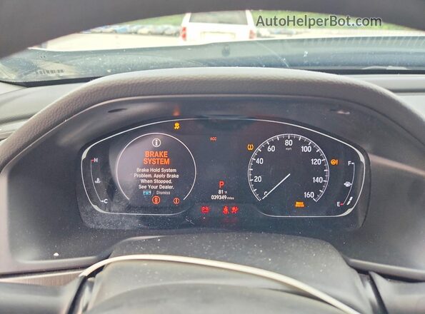 1HGCV1F14KA103036 2019 HONDA ACCORD Silver Widok zestawu wskaźników
