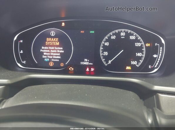 1HGCV1F14KA108558 2019 HONDA ACCORD Белый Вид задних сидений