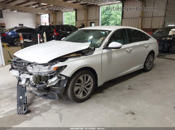 1HGCV1F14KA108558 2019 HONDA ACCORD Белый Передняя левая четверть