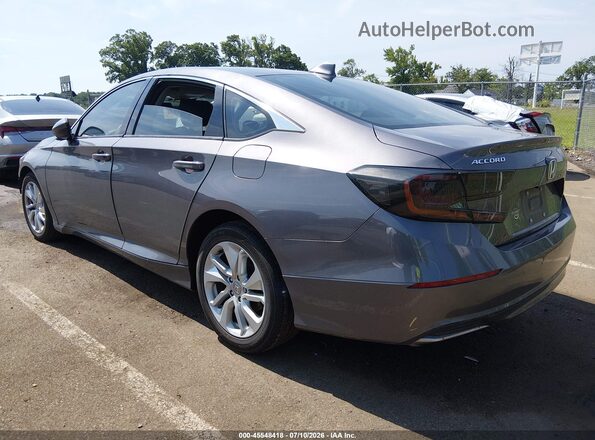 1HGCV1F14KA130480 2019 HONDA ACCORD Gray Trasero izquierdo