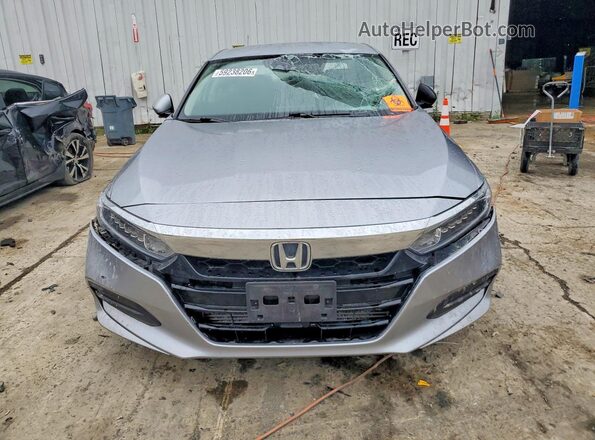 1HGCV1F14KA173863 2019 HONDA ACCORD Silver Front view