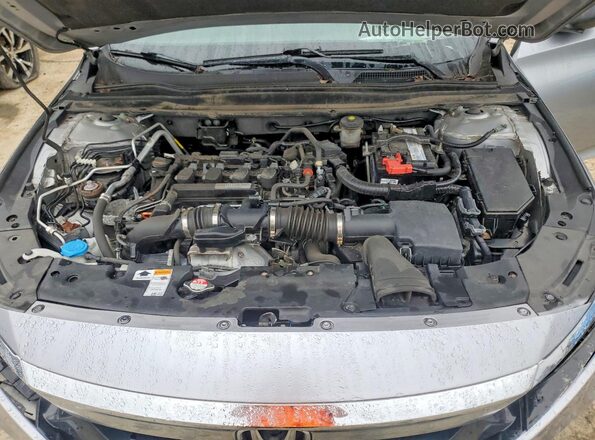 1HGCV1F14KA173863 2019 HONDA ACCORD Silver Rear interior view