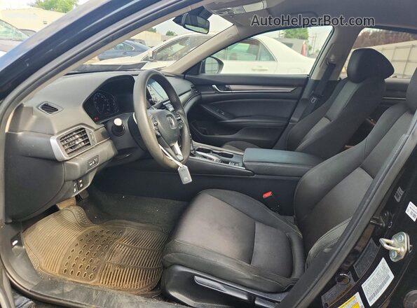1HGCV1F14LA016898 2020 HONDA ACCORD Black Вид салону спереду
