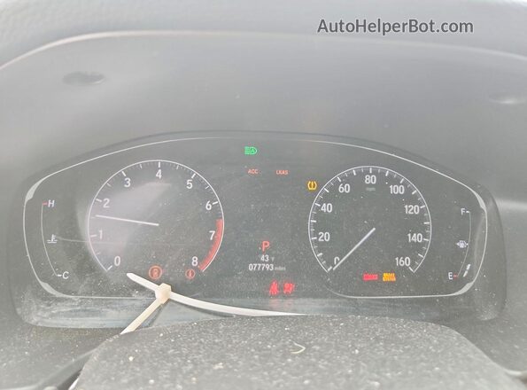 1HGCV1F14LA102003 2020 HONDA ACCORD Gray Instrument cluster view
