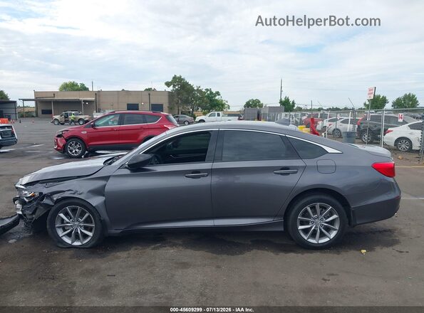 1HGCV1F14MA042578 2021 HONDA ACCORD Gray უკანა სალონის ხედი