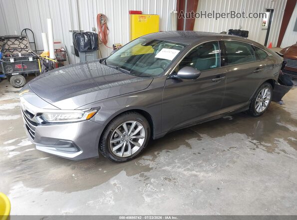 1HGCV1F14MA051085 2021 HONDA ACCORD Gray Front left