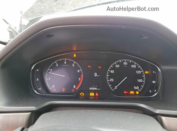 1HGCV1F14NA078580 2022 HONDA ACCORD Черный Вид щитка приборов