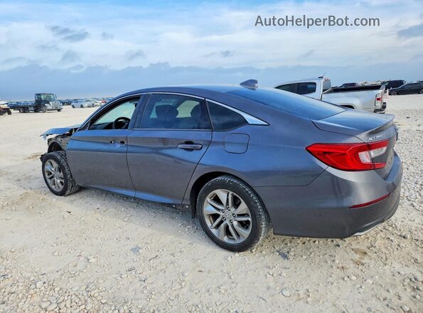 1HGCV1F15JA064469 2018 HONDA ACCORD Gray Հետևի ձախ
