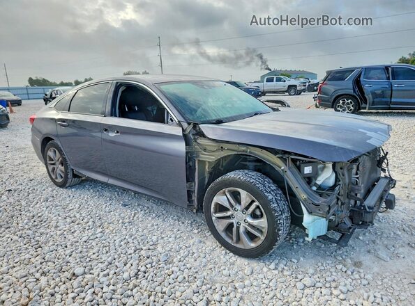 1HGCV1F15JA064469 2018 HONDA ACCORD Gray Առջևի աջ