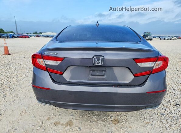 1HGCV1F15JA064469 2018 HONDA ACCORD Gray Հետևի տեսք
