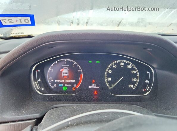 1HGCV1F15JA064469 2018 HONDA ACCORD Gray Սարքավորումների վահանակի տեսք