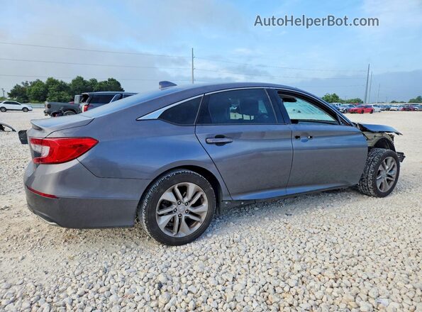 1HGCV1F15JA064469 2018 HONDA ACCORD Gray Հետևի աջ
