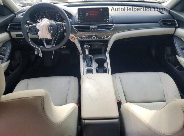 1HGCV1F15JA136125 2018 HONDA ACCORD White Առջևի վահանակի տեսք