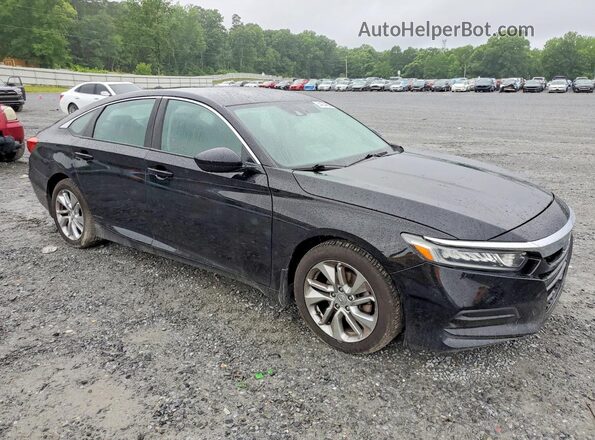 1HGCV1F15JA161302 2018 HONDA ACCORD Black Delantero derecho