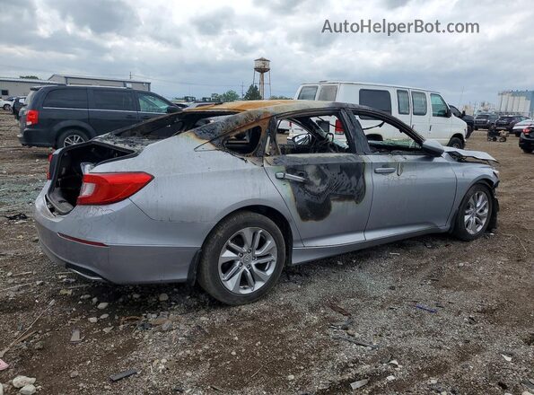 1HGCV1F15JA187334 2018 HONDA ACCORD Gray Trasero derecho