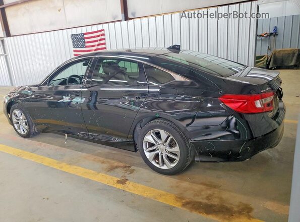 1HGCV1F15JA187706 2018 HONDA ACCORD Black Rear left