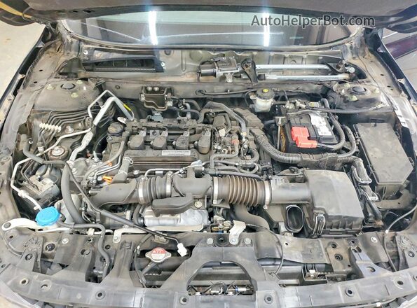 1HGCV1F15JA187706 2018 HONDA ACCORD Black Rear interior view