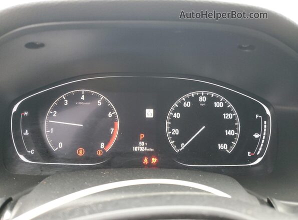 1HGCV1F15JA190394 2018 HONDA ACCORD Gray Widok zestawu wskaźników