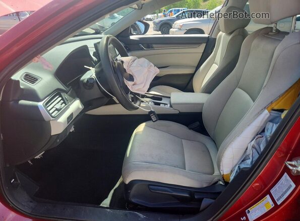 1HGCV1F15JA192064 2018 HONDA ACCORD Red Widok wnętrza z przodu