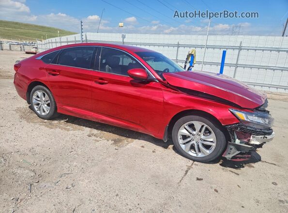 1HGCV1F15JA192064 2018 HONDA ACCORD Red Przód prawy