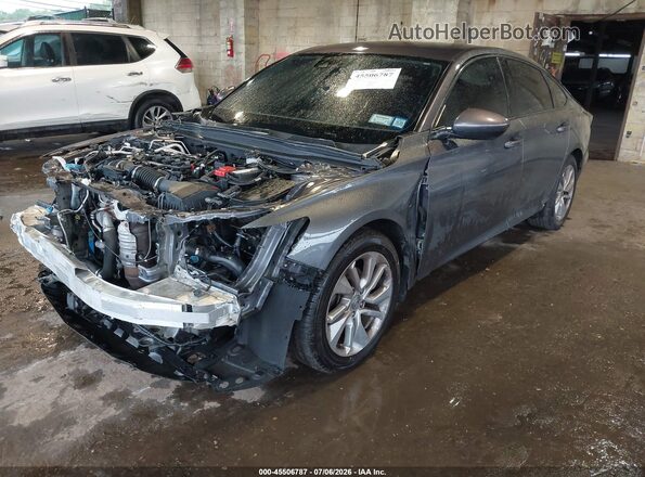 1HGCV1F15KA038746 2019 HONDA ACCORD Серый Вид спереди