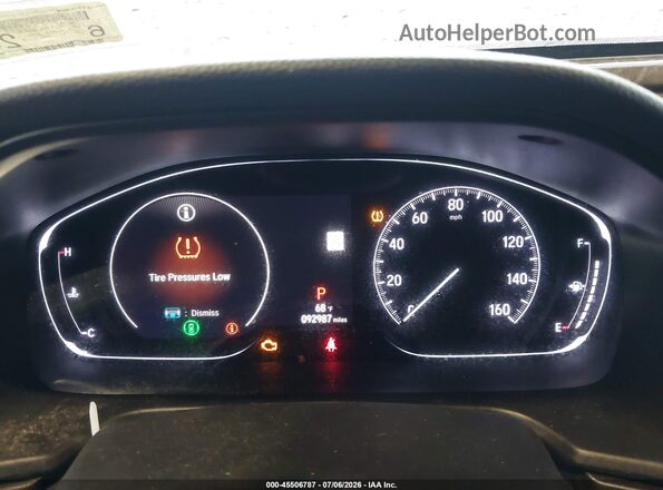 1HGCV1F15KA038746 2019 HONDA ACCORD Серый Вид задних сидений