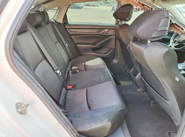 1HGCV1F15KA052193 2019 HONDA ACCORD White Rear seats view