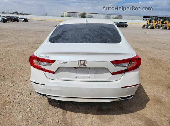 1HGCV1F15KA052193 2019 HONDA ACCORD White Rear view