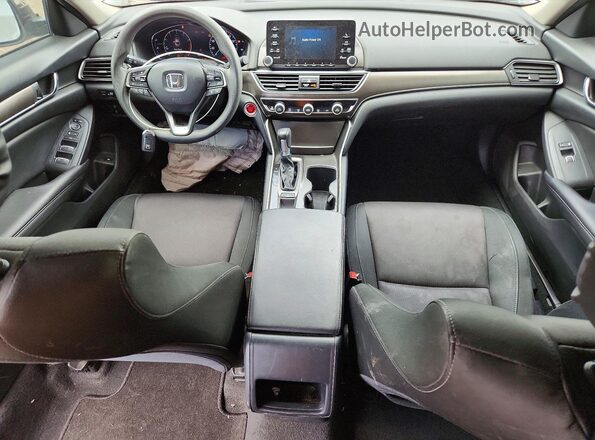 1HGCV1F15KA052193 2019 HONDA ACCORD White Dashboard view