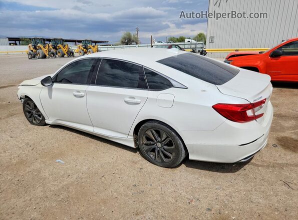 1HGCV1F15KA052193 2019 HONDA ACCORD White Rear left