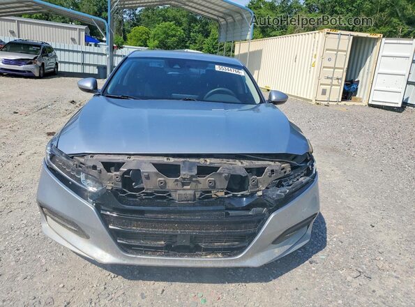 1HGCV1F15KA092936 2019 HONDA ACCORD Silver Front view