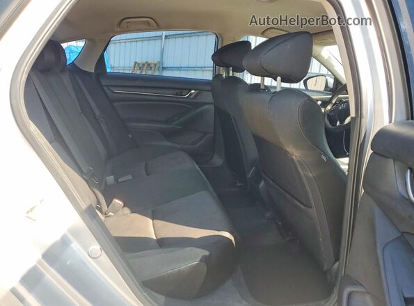1HGCV1F15KA092936 2019 HONDA ACCORD Silver Rear seats view
