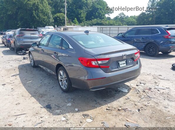 1HGCV1F15KA126955 2019 HONDA ACCORD Gray Trasero izquierdo