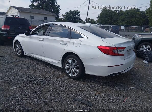 1HGCV1F15KA134764 2019 HONDA ACCORD White Trasero izquierdo