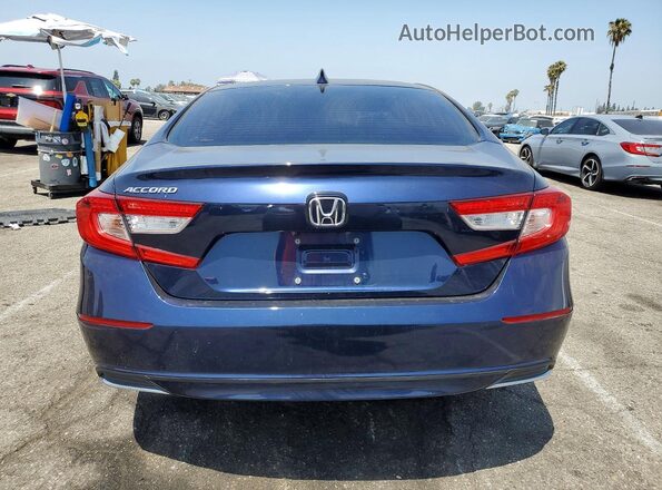 1HGCV1F15KA146316 2019 HONDA ACCORD Blue Vista trasera