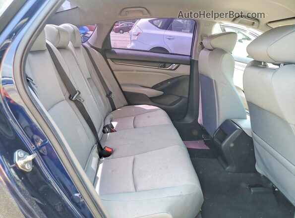1HGCV1F15KA146316 2019 HONDA ACCORD Blue Vista de los asientos traseros