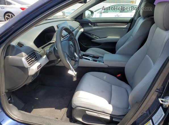 1HGCV1F15KA146316 2019 HONDA ACCORD Blue Vista interior delantera