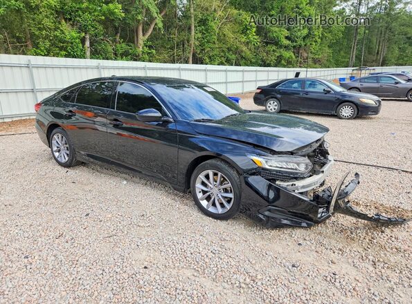 1HGCV1F15MA085830 2021 HONDA ACCORD Черный Передняя правая четверть