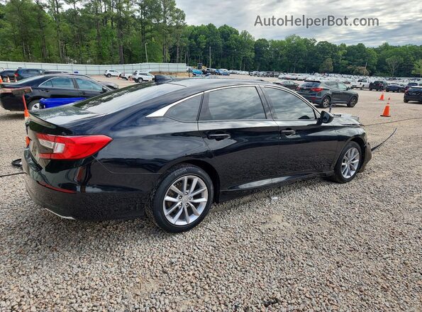 1HGCV1F15MA085830 2021 HONDA ACCORD Черный Задняя правая четверть